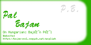 pal bajan business card